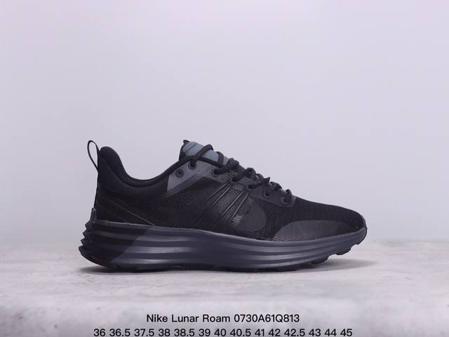 公司级nike Lunar Roam 耐克登月系列 透气网面 缓震大底 情侣休闲百搭运动跑步鞋 货号:Dv2440-002 尺码:36 36.5 37.5 38