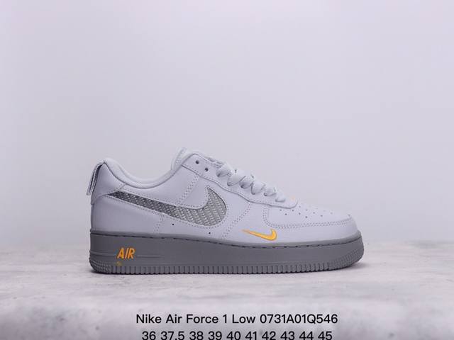 耐克 Nike Air Force 1 Low 空军一号 低帮百搭休闲运动板鞋 柔软、弹性十足的缓震性能和出色的中底设计，横跨复古与现代的外型结合，造就出风靡全