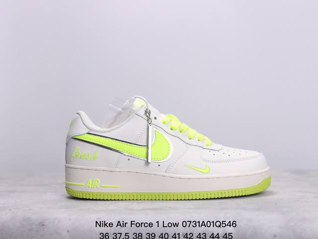 耐克 Nike Air Force 1 Low 空军一号 低帮百搭休闲运动板鞋 柔软、弹性十足的缓震性能和出色的中底设计，横跨复古与现代的外型结合，造就出风靡全