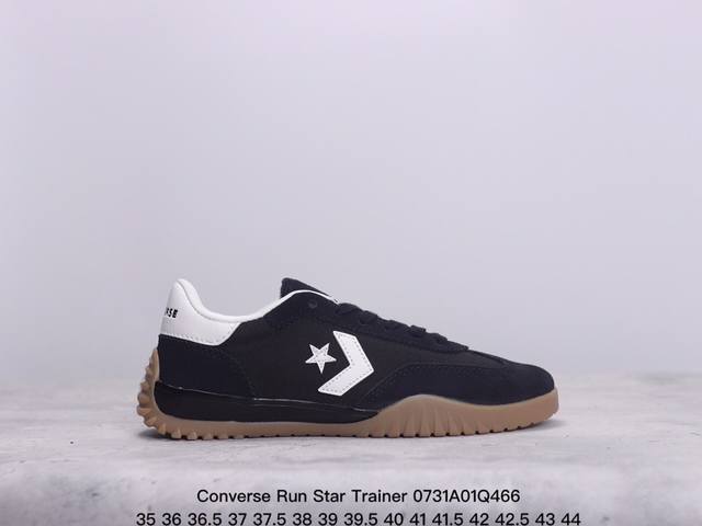 converse Run Star Trainer 系列流星复古运动鞋 复古基础百搭休闲德训运动鞋 采用尼龙面料+翻毛 透气复古运动鞋 记忆泡沫鞋垫 齿状鞋底