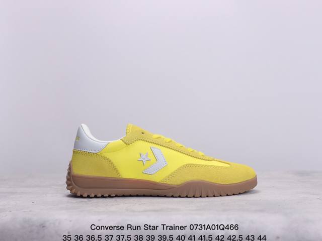 converse Run Star Trainer 系列流星复古运动鞋 复古基础百搭休闲德训运动鞋 采用尼龙面料+翻毛 透气复古运动鞋 记忆泡沫鞋垫 齿状鞋底