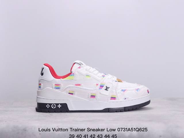 公司级全新lv路易威登louis Vuitton Trainer Sneaker Low休闲运动文化百搭板鞋 尺码:39-45 xm0801Q625 - 点击图像关闭