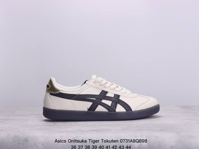 公司级亚瑟士 Onitsuka Tiger Tokuten 复古低帮休闲跑鞋 实拍首发 鞋跟 鞋舌处印有鬼塚虎特有的品牌logo标志 提升品牌的认知度 柔软内里