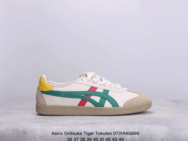 公司级亚瑟士 Onitsuka Tiger Tokuten 复古低帮休闲跑鞋 实拍首发 鞋跟 鞋舌处印有鬼塚虎特有的品牌logo标志 提升品牌的认知度 柔软内里