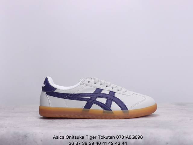 公司级亚瑟士 Onitsuka Tiger Tokuten 复古低帮休闲跑鞋 实拍首发 鞋跟 鞋舌处印有鬼塚虎特有的品牌logo标志 提升品牌的认知度 柔软内里