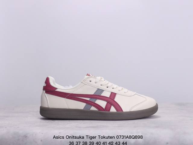 公司级亚瑟士 Onitsuka Tiger Tokuten 复古低帮休闲跑鞋 实拍首发 鞋跟 鞋舌处印有鬼塚虎特有的品牌logo标志 提升品牌的认知度 柔软内里