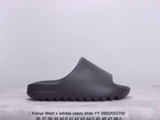 kanye West X Adidas Yeezy Slide Yy新款椰子拖鞋男女网红情侣外穿潮室外夏季一字拖沙滩拖 椰子拖鞋 侃爷再度联乘采用eva泡棉式一