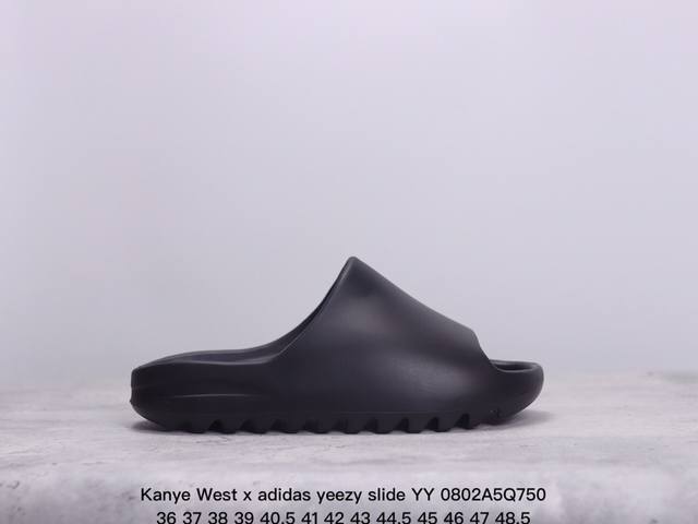 kanye West X Adidas Yeezy Slide Yy新款椰子拖鞋男女网红情侣外穿潮室外夏季一字拖沙滩拖 椰子拖鞋 侃爷再度联乘采用eva泡棉式一