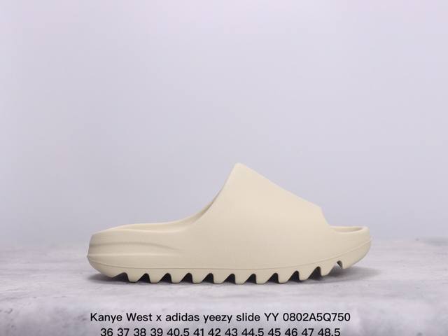 kanye West X Adidas Yeezy Slide Yy新款椰子拖鞋男女网红情侣外穿潮室外夏季一字拖沙滩拖 椰子拖鞋 侃爷再度联乘采用eva泡棉式一