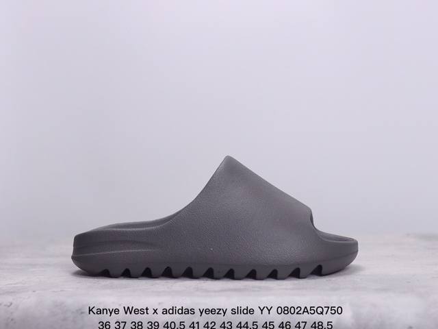 kanye West X Adidas Yeezy Slide Yy新款椰子拖鞋男女网红情侣外穿潮室外夏季一字拖沙滩拖 椰子拖鞋 侃爷再度联乘采用eva泡棉式一