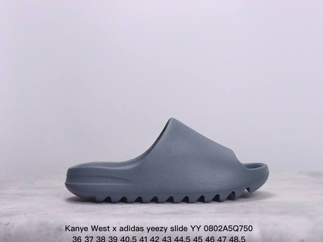 kanye West X Adidas Yeezy Slide Yy新款椰子拖鞋男女网红情侣外穿潮室外夏季一字拖沙滩拖 椰子拖鞋 侃爷再度联乘采用eva泡棉式一