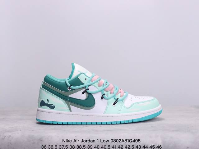 公司级nike Air Jordan 1 Low aj1乔1低帮休闲板鞋 同步官方配色 原档冲孔鞋头 四线拉帮 鞋舌高弹海绵填充 官方货号:Dc0774-416