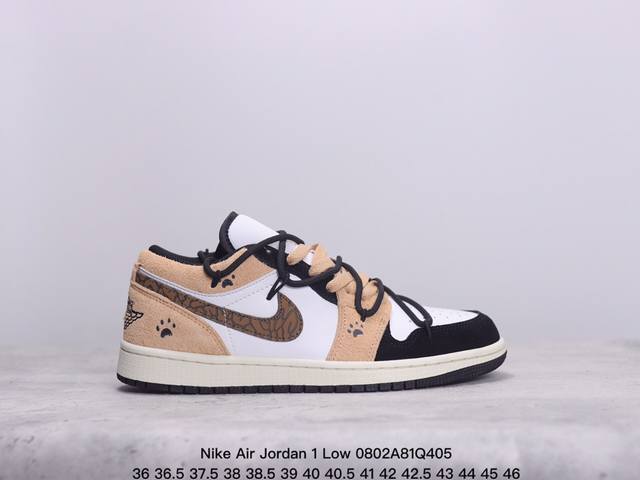 公司级nike Air Jordan 1 Low aj1乔1低帮休闲板鞋 同步官方配色 原档冲孔鞋头 四线拉帮 鞋舌高弹海绵填充 官方货号:Dc0774-416