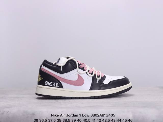 公司级nike Air Jordan 1 Low aj1乔1低帮休闲板鞋 同步官方配色 原档冲孔鞋头 四线拉帮 鞋舌高弹海绵填充 官方货号:Dc0774-416