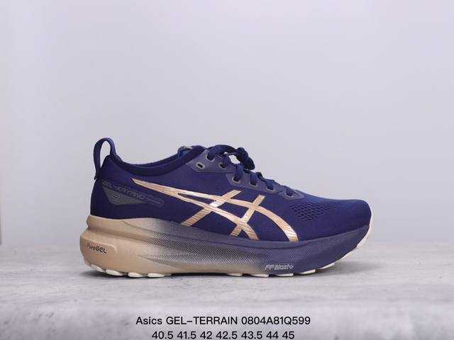 公司级asics Gel-Terrain 亚瑟士运动休闲透气专业跑鞋 男士老爹鞋，进口针织透气鞋面 轻量舒适透气材质，球鞋性质造型设计简约百搭，极具全方位的包裹