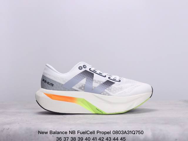 新百伦new Balance Nb Fuelcell Propel 防滑耐磨厚底低帮跑步鞋 new Balance的fresh Foam中底材料 极佳的组成结构