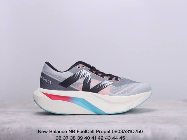 新百伦new Balance Nb Fuelcell Propel 防滑耐磨厚底低帮跑步鞋 new Balance的fresh Foam中底材料 极佳的组成结构