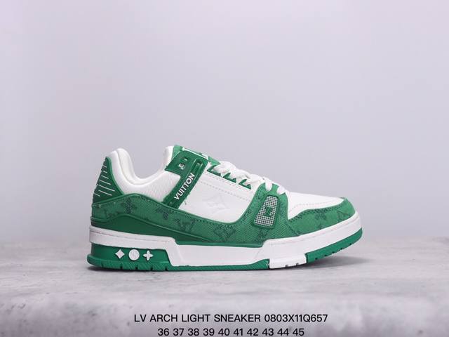 全新lv路易威登 Lv Arch Light Sneaker 休闲运动文化百搭篮球板鞋 xm0803Q657