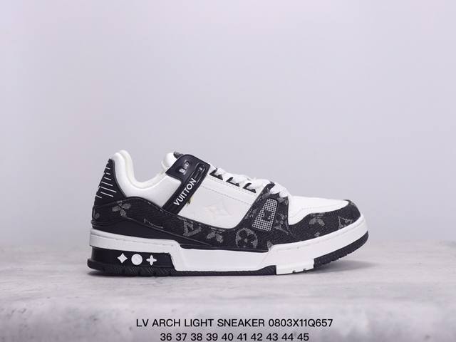 全新lv路易威登 Lv Arch Light Sneaker 休闲运动文化百搭篮球板鞋 xm0803Q657