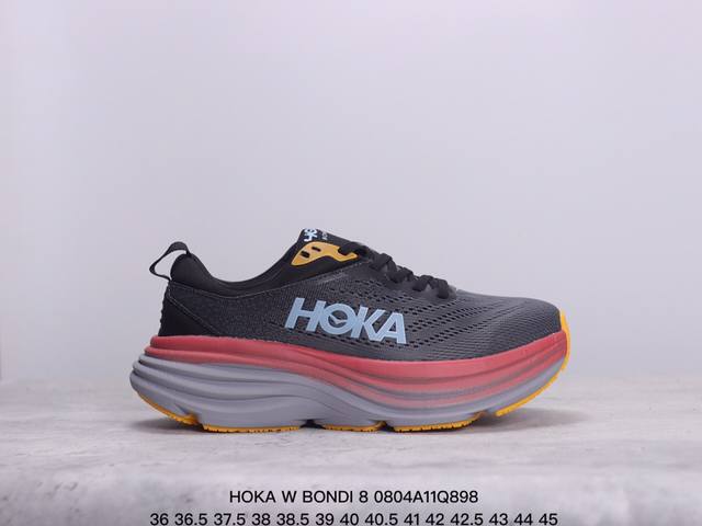 真标小红书推荐hoka W Bondi 8全新配色 这个品牌来自于新西兰的毛利语，Hoka表示大地，One One表示飞越，连起来就是飞越地平线，One One