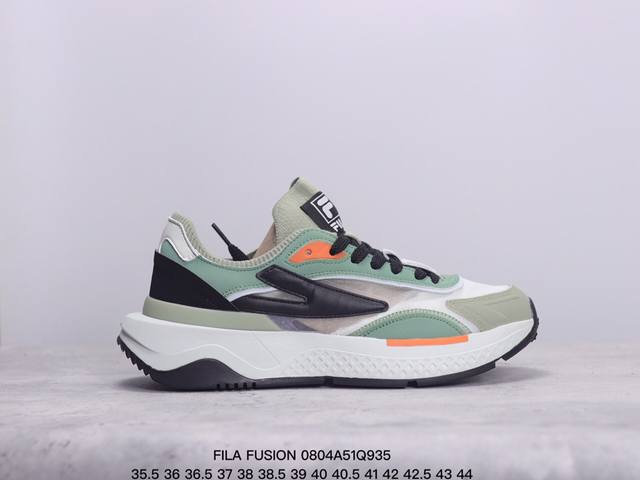 fila Fusion 意大利百年经典运动品牌，网红单品 小红书推荐爆款 Fila斐乐火星鞋新款复古百搭运动鞋斐乐潮牌文化篮球鞋 街头风运动鞋老爹鞋厚底跑步鞋跑