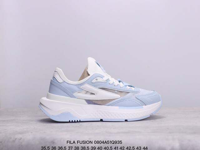 fila Fusion 意大利百年经典运动品牌，网红单品 小红书推荐爆款 Fila斐乐火星鞋新款复古百搭运动鞋斐乐潮牌文化篮球鞋 街头风运动鞋老爹鞋厚底跑步鞋跑