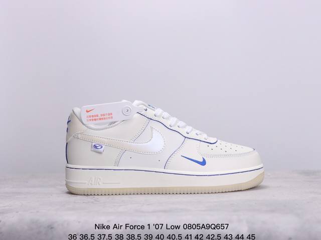 耐克 Nike Air Force 1 '07 Low 空军一号低帮，柔软、弹性十足的缓震性能和出色的中底设计，横跨复古与现代的外型结合，造就出风靡全球三十多年