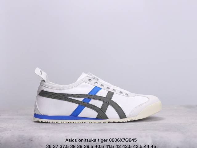 亚瑟士asics Onitsuka Tiger Slip-On鬼冢虎 一脚蹬 帆布鞋 xm0 6Q845