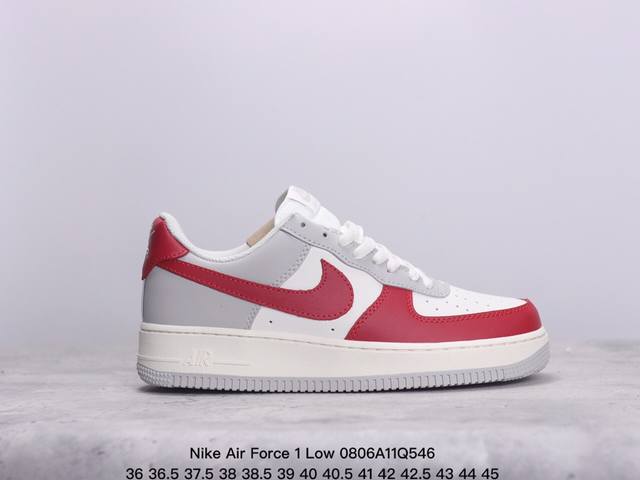 真标耐克nike Air Force 1 Low 空军一号 低帮百搭休闲运动板鞋。柔软、弹性十足的缓震性能和出色的中底设计，横跨复古与现代的外型结合，造就出风靡