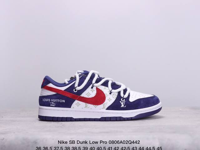 耐克 Nike Sb Dunk Low Pro 复古低帮休闲运动滑板板鞋。采用脚感柔软舒适zoomair气垫，有效吸收滑板等极限运动在落地时带来的冲击力，为街头