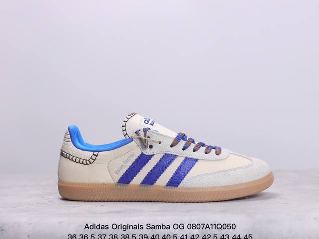 公司级真标阿迪达斯三叶草adidas Originals Samba Og桑巴舞系列绅士德训足球风百搭低帮休闲运动板鞋 货号:Ih7756 尺码:36 36.5