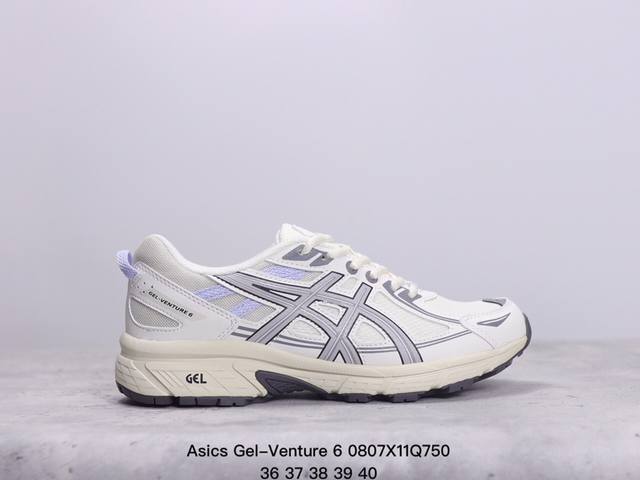 asics Gel-Venture 6 复古单品 gel- Venture6跑鞋是越野跑者的多功能选择。专为喜欢户外运动的人士设计，这款鞋采用gl技术缓冲，可增