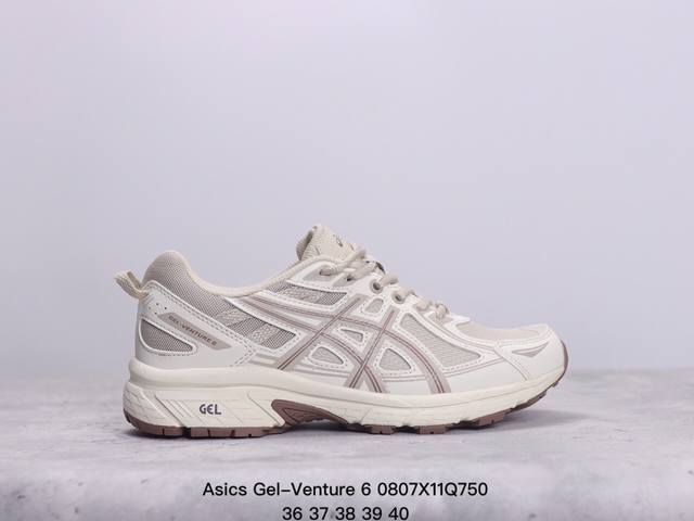 asics Gel-Venture 6 复古单品 gel- Venture6跑鞋是越野跑者的多功能选择。专为喜欢户外运动的人士设计，这款鞋采用gl技术缓冲，可增