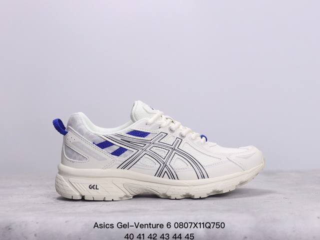 asics Gel-Venture 6 复古单品 gel- Venture6跑鞋是越野跑者的多功能选择。专为喜欢户外运动的人士设计，这款鞋采用gl技术缓冲，可增