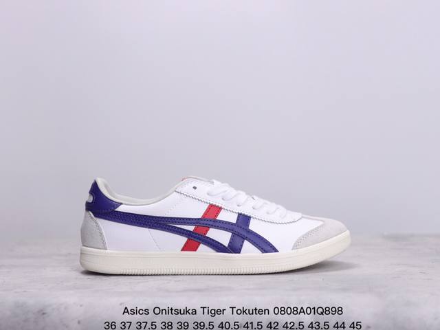 公司级亚瑟士 Onitsuka Tiger Tokuten 复古低帮休闲跑鞋 实拍首发 鞋跟 鞋舌处印有鬼塚虎特有的品牌logo标志 提升品牌的认知度 柔软内里