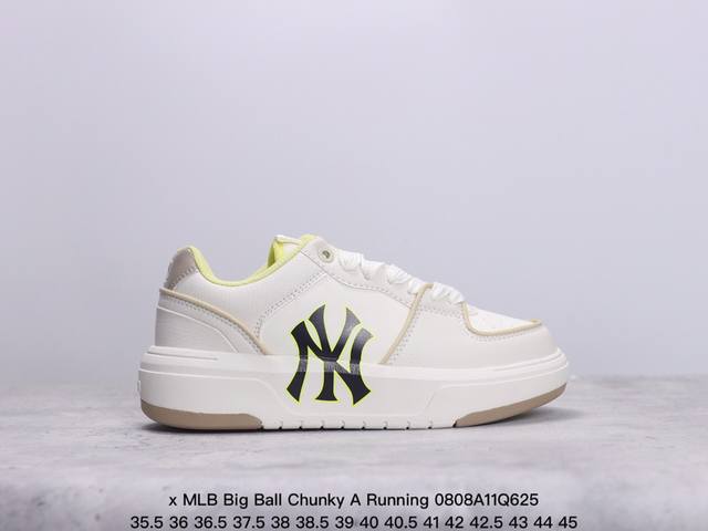 公司级korea韩国ss19限定发售ny美国榄球洋基队限定 X Mlb Big Ball Chunky A Running厚底老爹厚底休闲运动慢跑鞋 货号:3A - 点击图像关闭