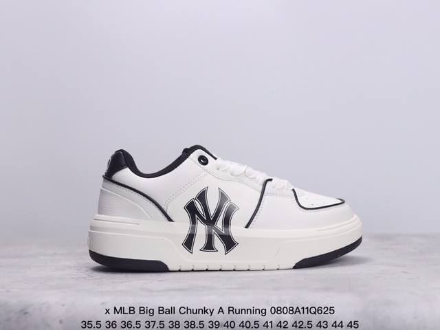 公司级korea韩国ss19限定发售ny美国榄球洋基队限定 X Mlb Big Ball Chunky A Running厚底老爹厚底休闲运动慢跑鞋 货号:3A