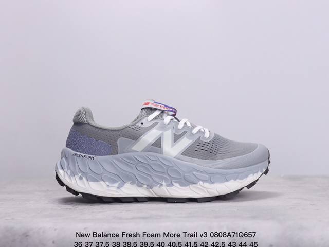 new Balance新百伦fresh Foam More Trail V3男女专业越野鞋登山鞋 跑步鞋 xm0808Q657 - 点击图像关闭