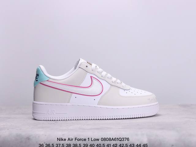 公司级带半码 耐克nike Air Force 1 Low 空军一号 Af1 低帮百搭厚底增高休闲运动板鞋。柔软、弹性十足的缓震性能和出色的中底设计，横跨复古与