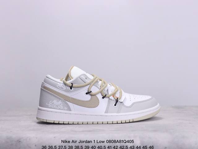 公司级nike Air Jordan 1 Low aj1乔1低帮休闲板鞋 同步官方配色 原档冲孔鞋头 四线拉帮 鞋舌高弹海绵填充 官方货号:Dc0774-416