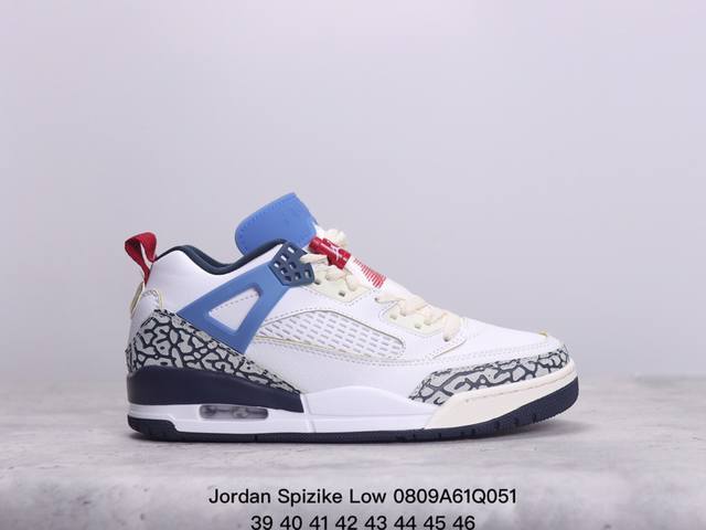 jordan Spizike Low Bred Aj 乔丹合体元素 黑红配色 文化休闲板鞋 Fq 9-106 #整双鞋在 Air Jordan 5 Low 廓形