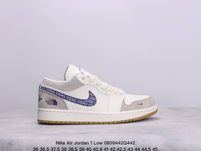 公司级nike Air Jordan 1 Low aj1乔1低帮休闲板鞋 同步官方配色 原档冲孔鞋头 四线拉帮 鞋舌高弹海绵填充 xm0809Q442