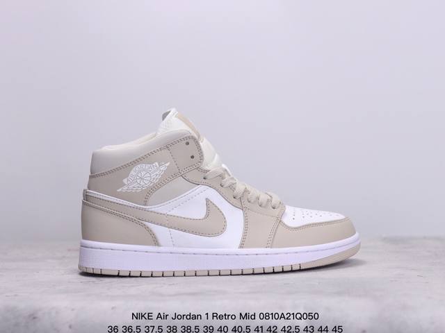 公司级nike Air Jordan 1 Retro Mid Aj1乔丹一代中帮经典复古文化休闲运动篮球鞋 货号:554724 413 尺码:36 36.5 3