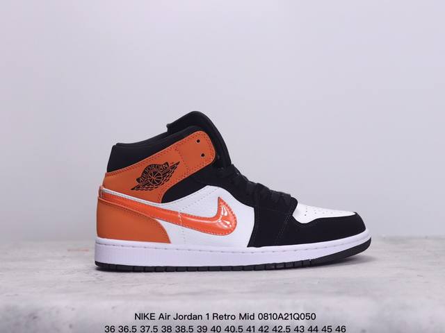 公司级nike Air Jordan 1 Retro Mid Aj1乔丹一代中帮经典复古文化休闲运动篮球鞋 货号:554724 413 尺码:36 36.5 3