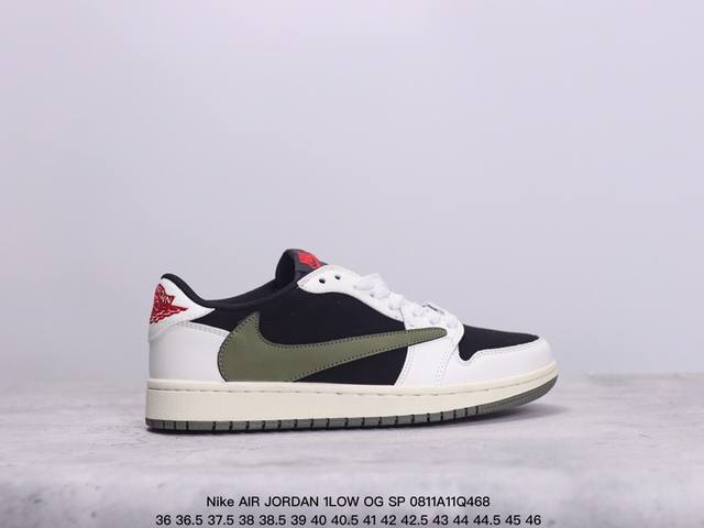 nike Air Jordan 1Low Og Sp aj1乔1低帮休闲板鞋 同步官方配色 头层皮打造 正确满胶鞋垫 四线拉帮 原厂织唛标 鞋舌高弹海绵填充 官