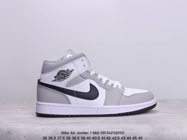 公司级头层皮耐克nike Air Jordan 1 Mid”Green Yellow“Aj1乔丹一代中帮经典复古文化休闲运动篮球鞋 货号:553558-163