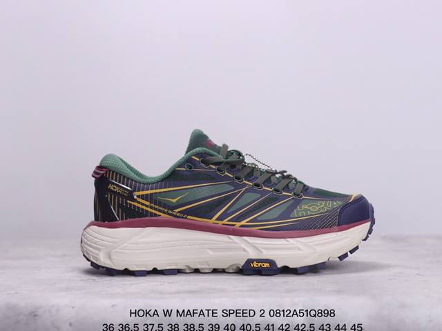 小红书推荐hoka W Mafate Speed 2 全新配色 这个品牌来自于新西兰的毛利语，Hoka表示大地，One One表示飞越，连起来就是飞越地平线，O