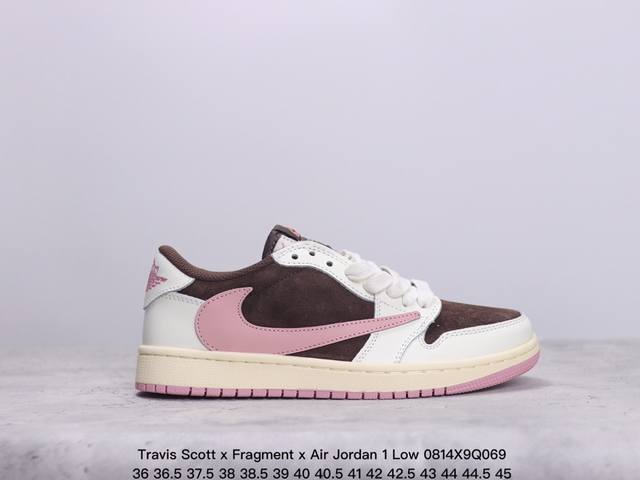 travis Scott X Fragment X Air Jordan 1 Low Xn乔一倒勾低帮 货号：Cq4277-003 尺码：36 36.5 37. - 点击图像关闭