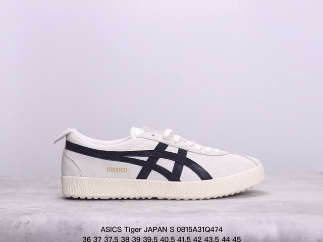 asics 亚瑟士 Japan S 春季新款男女运动复古休闲板鞋低帮耐磨运动鞋 内增高鞋垫男女鞋 asics Tiger 亚瑟士 Japan S 休闲运动鞋，F