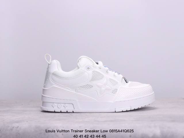 公司级全新lv路易威登louis Vuitton Trainer Sneaker Low休闲运动文化百搭板鞋 尺码:40-45 xm0815Q625